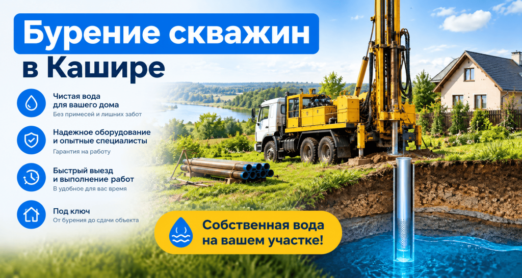 Бурение скважин Кашира